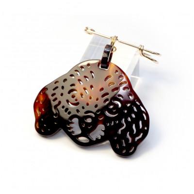 ふるさと納税 長崎市 ミニチュアダックスフントブローチ