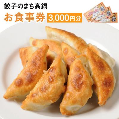 ふるさと納税 高鍋町 餃子のまち高鍋 お食事券(1000円×3枚)