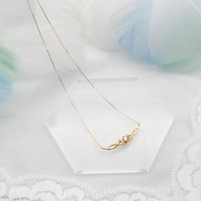 ふるさと納税 昭和町 K18 0.10ct ダイヤモンド ペンダントネックレス HH-019737の画像