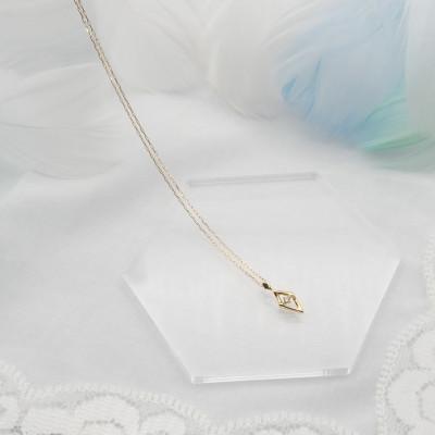 ふるさと納税 昭和町 K18 0.01ct ダイヤモンド ペンダントネックレス