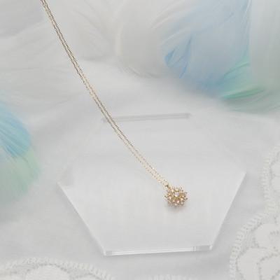 ふるさと納税 昭和町 K18 0.15ct ダイヤモンド ペンダントネックレス HH-019752の画像
