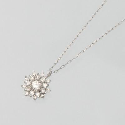 ふるさと納税 昭和町 PT900/PT850 0.15ct ダイヤモンド ペンダントネックレス HH-019753の画像