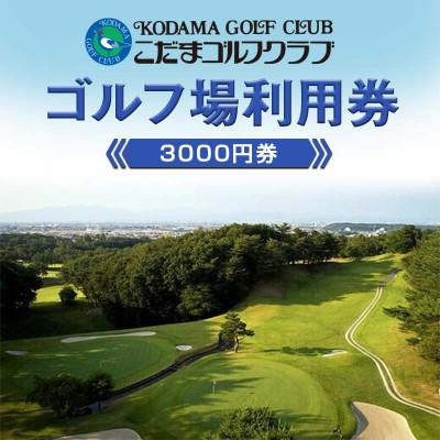 ふるさと納税 本庄市 埼玉県 こだまゴルフクラブ ゴルフ場利用券 3000円券 平日 土日 祝日