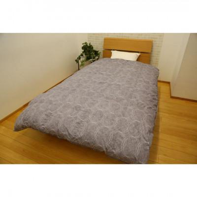 ふるさと納税 本庄市 昭和西川 100年羽毛オーバル 羽毛掛けふとん グレー シングル