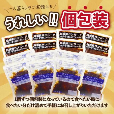 ふるさと納税 飯塚市 デミソースのハンバーグ2種(プレーン&チーズ) 計16個 |  | 03