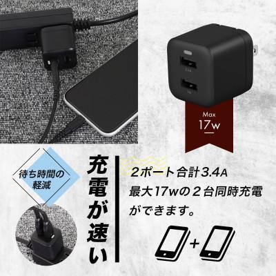 ふるさと納税 海老名市 (オウルテック) 超タフLightningケーブル & AC