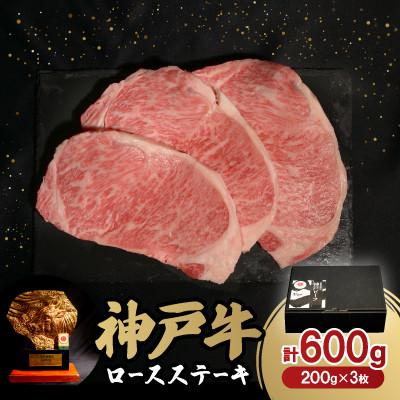 ふるさと納税 豊岡市 神戸牛ロースステーキA 600g