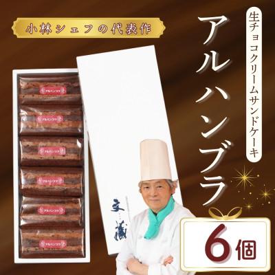 ふるさと納税 飯山市 [生チョコの生みの親小林正和による手作り]アルハンブラ6個セット