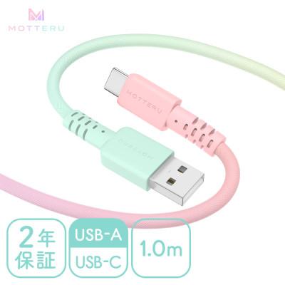 ふるさと納税 海老名市 グラデーションケーブル A to C 1m シャーベット(MOT-SCBACG100-SE)