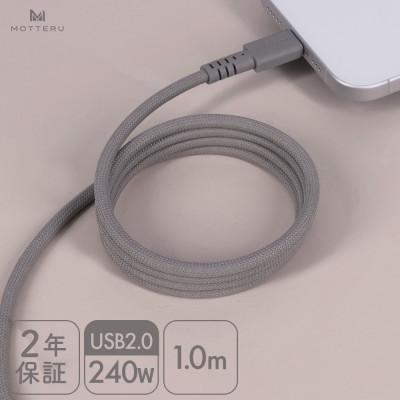 ふるさと納税 海老名市 マグネットケーブル C to C 1m ラテグレージュ(MOT-MGCC100-GY)