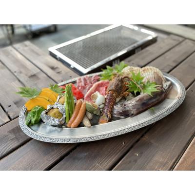 ふるさと納税 二本松市 [牛サーロインに伊勢海老付きBBQプラン]ホテルパラダイスヒルズ 1泊2食付きペア宿泊券(全日利用)