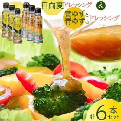 ふるさと納税 日向市 ドレッシング 日向夏 180ml×3本&amp;黄ゆずと青ゆず 170ml×3本 計6本