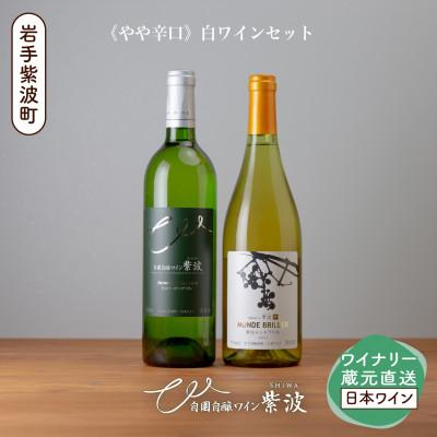 ふるさと納税 紫波町 やや辛口白ワイン2本セット(モンドブリエ・リースリングリオン 各1本)