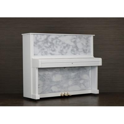 ふるさと納税 湖西市 大理石柄ホワイトピアノ「マーブル」♪