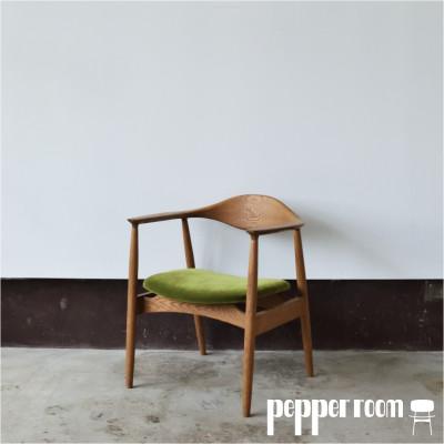 ふるさと納税 小野市 アームチェア オーク モケットグリーン