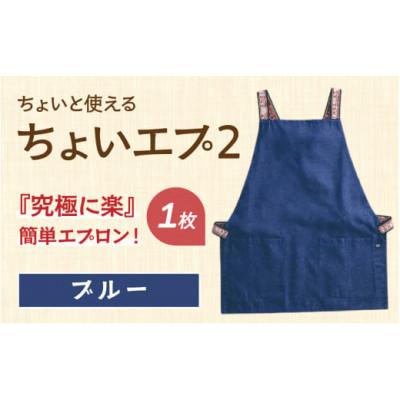 ふるさと納税 かほく市 ちょいと使える ちょいエプ2 [ブルー]