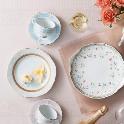 ふるさと納税 みよし市 ノリタケ【ハンプシャーゴールド】23cmアクセントプレートペア_3