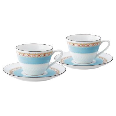 ふるさと納税 みよし市 ノリタケ[ハミングブルー]カップ&amp;ソーサーペア
