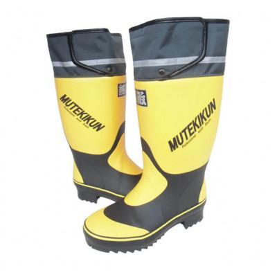 ふるさと納税 二本松市 無敵くん リップル底 長靴 イエローLLLサイズ