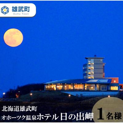 ふるさと納税 雄武町 [オホーツク温泉ホテル日の出岬]ご宿泊券 1泊2食付(1名様)[H0610502]