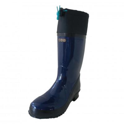 ふるさと納税 二本松市 カラー安全靴ロール底フード付 ネイビー 25.5cm