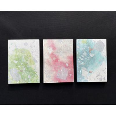 ふるさと納税 中野市 箔アートプレート 2Lサイズ3枚選-1