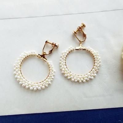 ふるさと納税 戸田市 淡水パールのイヤリング