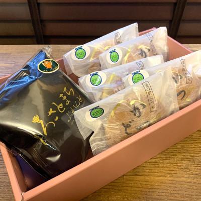 ふるさと納税 城里町 珈琲とかつどら5個[城里町ブレンド(ドリップバッグ)/季節の果物]