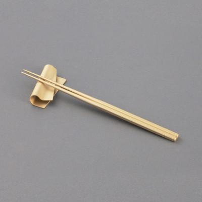 ふるさと納税 燕市 irogami 箸・箸置きセット　シャンパンゴールド | 