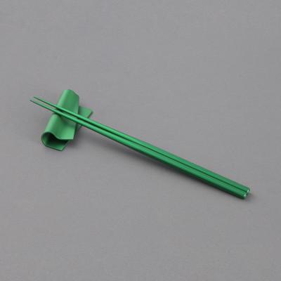 ふるさと納税 燕市 irogami 箸・箸置きセット　ディープグリーン | 