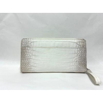 ふるさと納税 香芝市 [2026年モデル]マットクロコ無双ラウンドサイフ 「ヒマラヤ」 / 長財布 クロコダイル革