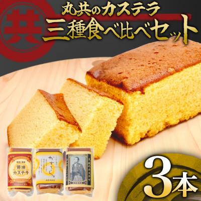 ふるさと納税 須崎市 味比べ 老舗 カステラ 3本 セット 醤油カステラ こだわり卵のカステラ 大地のカステラ