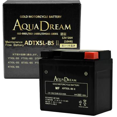ふるさと納税 天理市 AQUADREAM GOLD バイク用バッテリー 液入充電済 ADTX5L-BS II 1個