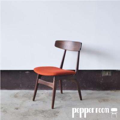 ふるさと納税 小野市 ダイニングチェア 01 ウォールナット オレンジ