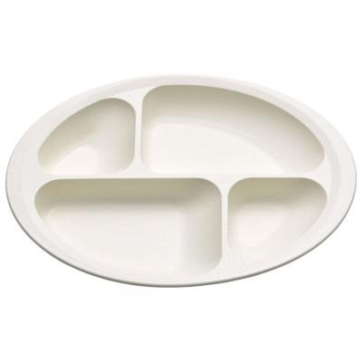 ふるさと納税 奈良市 バイオマス原料使用 すくいやすい仕切りプレート クリーム NLPS1B 661952