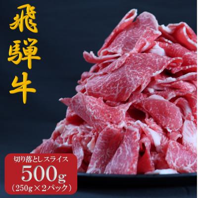ふるさと納税 岐阜市 [飛騨牛]切り落としスライス 500g (250g×2)
