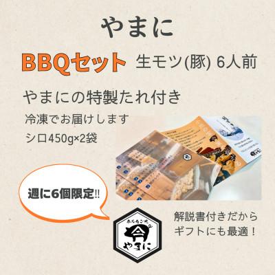 ふるさと納税 魚沼市 いちば屋発!「やまに」のモツ焼きセット 6人前(900g)