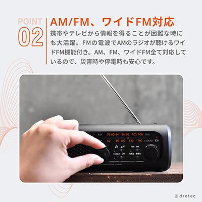 ふるさと納税 川口市 ドリテック 「さすだけ充電ラジオライト3