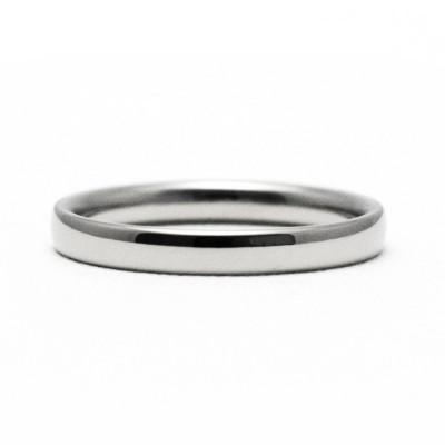 ふるさと納税 弥彦村 純チタン甲丸リング(幅2.5mm)15号