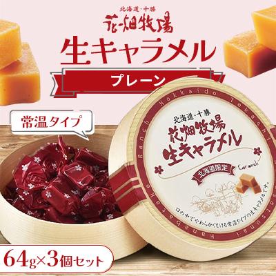 ふるさと納税 中札内村 花畑牧場 生キャラメル プレーン(常温) 64g×3個セット