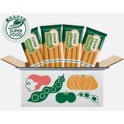 ふるさと納税 八潮市 [グルテンフリー&amp;糖質オフの豆麺]ZENB ゼンブヌードル 丸麺16食(4袋) パスタ、ラーメン等に