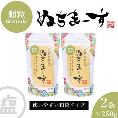ふるさと納税 うるま市 沖縄の海塩「ぬちまーす(顆粒タイプ)」　250g×2袋 | 