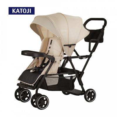 ふるさと納税 犬山市 カトージ ベビーカー 二人でゴー(ベージュ)