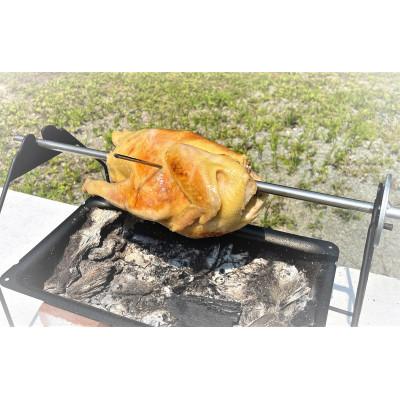 ふるさと納税 川俣町 川俣シャモ専用丸焼き機