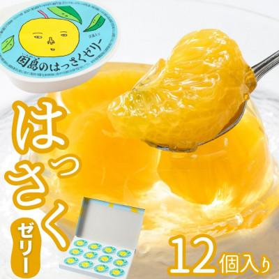 ふるさと納税 竹原市 [八朔(はっさく)発祥の地]因島のはっさくゼリー (78g×12個)