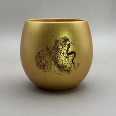 ふるさと納税 海南市 コーヒーカップ 金龍・銀龍 2個セット(桐箱入り)