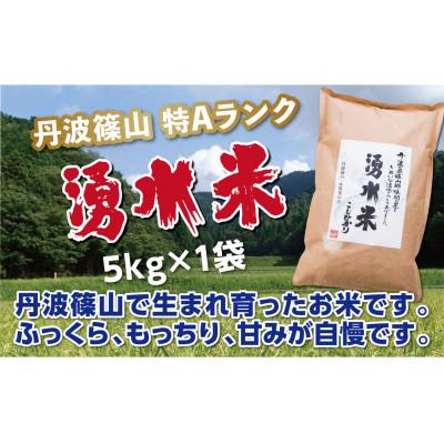 ふるさと納税 丹波篠山市 丹波篠山産 特Aランク 湧水米(わきみずまい)精米 5kg×1袋