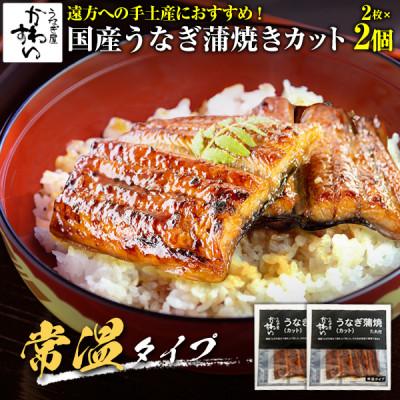 ふるさと納税 有田市 [メール便・ポスト投函・常温保存]国産うなぎ蒲焼きカット2枚100g 2セット入