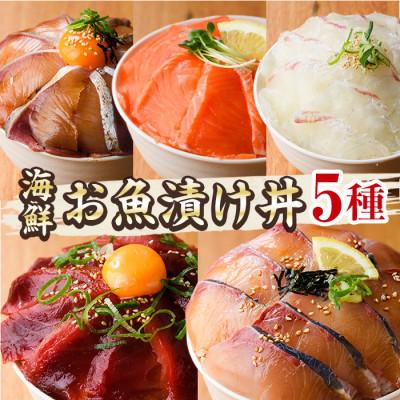 ふるさと納税 門川町 海鮮 お魚漬け丼 食べ比べセット(5種)(門川町)