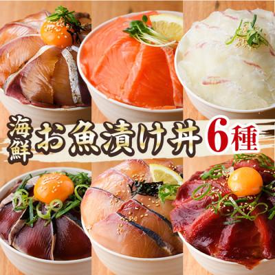 ふるさと納税 門川町 海鮮 お魚漬け丼 食べ比べセット(6種)(門川町)